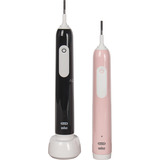 Oral-B Pro 1 Duo Cross Action mit 2. Handstück, Elektrische Zahnbürste schwarz/pink