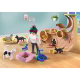 PLAYMOBIL 71744 My Life Katzencafe, Konstruktionsspielzeug 