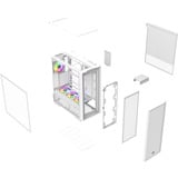 Thermaltake S380 TG ARGB , Tower-Gehäuse weiß, Tempered Glass