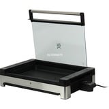 WMF LONO Tischgrill mit Glasdeckel, Elektrogrill schwarz/edelstahl, 2.200 Watt