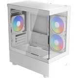 Aerocool Viewport Mini-G-WT-v4 ARGB, Tower-Gehäuse weiß, Tempered Glass x 2