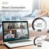 Digitus USB-C 3.2 Gen1 > RJ-45 Ethernet Kabel, 1Gbit/s, Adapter schwarz, 15 Meter, 10/100/1.000Mbit/s