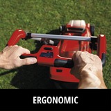 EINHELL Power X-Change Akku-Rasenmäher GE-CM 36/37 Li, 36Volt (2x18V) rot/schwarz, 2x Li-Ionen Plus Akku 4,0Ah