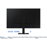 SAMSUNG ViewFinity S6 S32D604UAU, LED-Monitor 80 cm (32 Zoll), schwarz, QHD, IPS, Daisy Chain, KVM, DP, HDMI, USB-C, 100Hz Panel