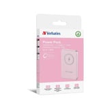 Verbatim Wireless Powerbank Charge 'n' Go 10.000mAh rosa, Qi, PD 3.0, Quick Charge 3.0