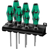 Wera 367/7 TORX HF Schraubendrehersatz Kraftform Plus + Rack schwarz/grün, 7-teilig, mit Haltefunktion