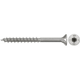 fischer Spanplattenschraube PowerFast II 4,5x70 Senkkopf TX 100 Stück, mit Teilgewinde, Edelstahl A4