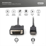 Digitus Adapterkabel DisplayPort > DVI-D schwarz, 3 Meter