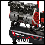 EINHELL Kompressor TE-AC 110/6 Silent Plus schwarz/rot, 550 Watt
