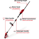 EINHELL Power X-Change Akku-Heckenschere GE-HH 18/45 Li T-Solo, 18Volt rot/schwarz, ohne Akku und Ladegerät