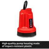 EINHELL Power X-Change Akku-Klarwasserpumpe GE-SP 18 LL Li-Solo, 18Volt, Tauch- / Druckpumpe rot/schwarz, ohne Akku und Ladegerät