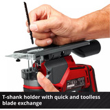 EINHELL Power X-Change Akku-Stichsäge TE-JS 18/100 Li - Solo, 18Volt rot/schwarz, ohne Akku und Ladegerät