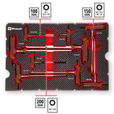 EINHELL Werkzeug-Pad T-Griff-Sechskant-Schraubendreher, in E-Case-Einleger schwarz/rot, 9-teilig, H2 - H10, Kugelkopf