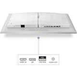 Philips Evnia 27M2N8500 QD-OLED, Gaming-Monitor 67.3 cm (26.5 Zoll), weiß, QHD, HDMI, DP, G-Sync-komp., Free-Sync, KI-Ambiglow, 360Hz Panel