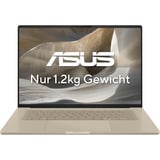 ASUS Zenbook A16 (UX3607OA-SQ013W), Notebook beige, Snapdragon X2 Elite X2E-94-100, Qualcomm Adreno GPU, 48 GB LPDDR5X, 1 TB (1 TB SSD), Windows 11 Home