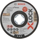 Bosch PRO Stainless Steel and Metal X-LOCK Trennscheibe, Ø 115mm Bohrung 22,23mm, WA 60 T BF, gerade