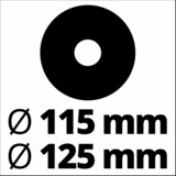 EINHELL Trennständer TS 115/125 für Winkelschleifer mit Trennscheiben-Ø 115mm und 125mm