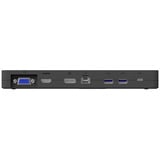 Fujitsu USB-C Dock Generalüberholt, Dockingstation schwarz, USB-A, HDMI, DisplayPort, mit 90W Netzteil 
