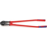 KNIPEX Bolzenschneider 71 72 910, Schneid-Zange rot/blau, 12-fach einstellbar, mit Dämpfer