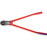 KNIPEX Bolzenschneider 71 72 910, Schneid-Zange rot/blau, 12-fach einstellbar, mit Dämpfer