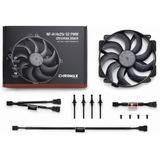 Noctua NF-A14x25r G2 PWM chromax.black, Gehäuselüfter 140 mm