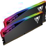 Patriot DIMM 32 GB DDR5-6000 (2x 16 GB) Dual-Kit, Arbeitsspeicher schwarz, VEUR532G6028K, Viper Elite 5 Ultra RGB, INTEL XMP, AMD EXPO