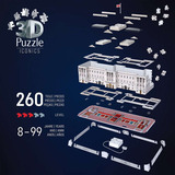 Ravensburger 3D Puzzle Iconics: Buckingham Palace - mit Licht 216 Teile