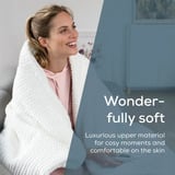 Beurer Wärmezudecke HD 82 Helsinki, Heizdecke weiß, 130 x 180 cm