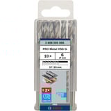 Bosch PRO Metal HSS-G Spiralbohrer, Ø 6mm 10 Stück, Arbeitslänge 57mm