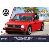 COBI Volkswagen Golf Cabriolet (1979-1993), Konstruktionsspielzeug rot, Maßstab 1:35