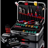 KNIPEX Werkzeugkoffer "BIG Basic Move" Mechanik, 90-teilig, Werkzeug-Set schwarz, mit Werkzeug-Sortiment für Handwerker
