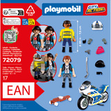PLAYMOBIL 72079 City Action Verfolgungsjagd mit Motorrad, Konstruktionsspielzeug 