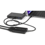 Sonnet USB DisplayLink Adapter, USB-A Stecker > Dual 4K HDMI schwarz, 30cm, für M1 und M2 Macs