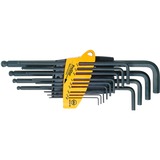 Wiha Stiftschlüssel-Set im ProStar Halter, Zoll-Ausführung, Schraubendreher schwarz, 14-teilig