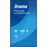iiyama ProLite LH6564UHS-B1AG, Public Display schwarz (matt), UltraHD/4K, VA, WiFi, Fernbedienung