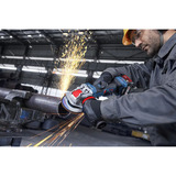 Bosch Akku-Winkelschleifer GWX 18V-11PS Professional solo, 18Volt blau/schwarz, ohne Akku und Ladegerät, X-LOCK-Klicksystem, Zusatzhandgriff 