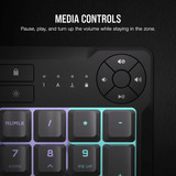 Corsair K55 CORE RGB, Gaming-Tastatur schwarz, DE-Layout, Rubberdome