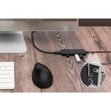 Digitus USB 3.0 Hub 4-Port Slim Line, USB-Hub schwarz