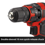 EINHELL Akku-Bohrschrauber TC-CD 18/35 Li - Solo, 18Volt rot/schwarz, ohne Akku und Ladegerät