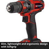 EINHELL Akku-Bohrschrauber TC-CD 18/35 Li - Solo, 18Volt rot/schwarz, ohne Akku und Ladegerät