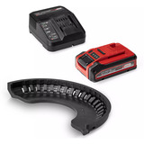 EINHELL Power X-Change Akku-Winkelschleifer TE-AG 18/125-2 Li Kit, 18Volt rot/schwarz, Li-Ion-Akku 4,0Ah