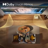 Hisense 75E7S Hi-QLED-Fernseher 189 cm (75 Zoll), schwarz, UltraHD/4K, Triple Tuner