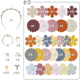 Smoby Crea Flower Schmuck-Nachfüllset, Basteln 