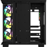 Thermaltake View 380 XL WS ARGB Black, Tower-Gehäuse schwarz/holz, Tempered Glass x 2, Holz-Struktur