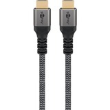 goobay Plus Ultra High-Speed HDMI-Kabel, 8K @ 60Hz grau, 5 Meter