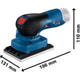 Bosch Professional Akku-Schwingschleifer GSS 12V-13 Professional solo blau/schwarz, ohne Akku und Ladegerät