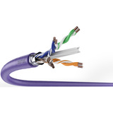 Digitus Professional Cat.6 F/UTP Verlegekabel simplex, B2ca violett, 500 Meter Trommel