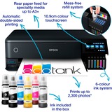 Epson EcoTank ET-8550, Multifunktionsdrucker schwarz, USB, WLAN, Scan, Kopie, Duplex (Druck)