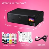 Epson EcoTank ET-8550, Multifunktionsdrucker schwarz, USB, WLAN, Scan, Kopie, Duplex (Druck)