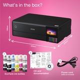 Epson EcoTank ET-8550, Multifunktionsdrucker schwarz, USB, WLAN, Scan, Kopie, Duplex (Druck)